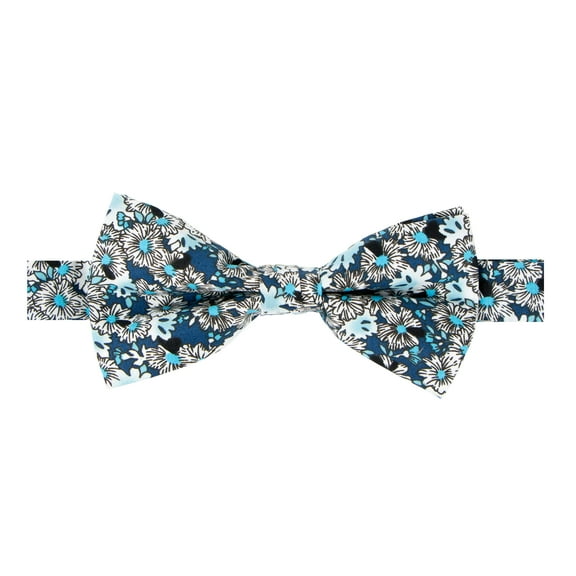 Spring Notion Men's Cotton Floral Print Pre-tied Bow Tie