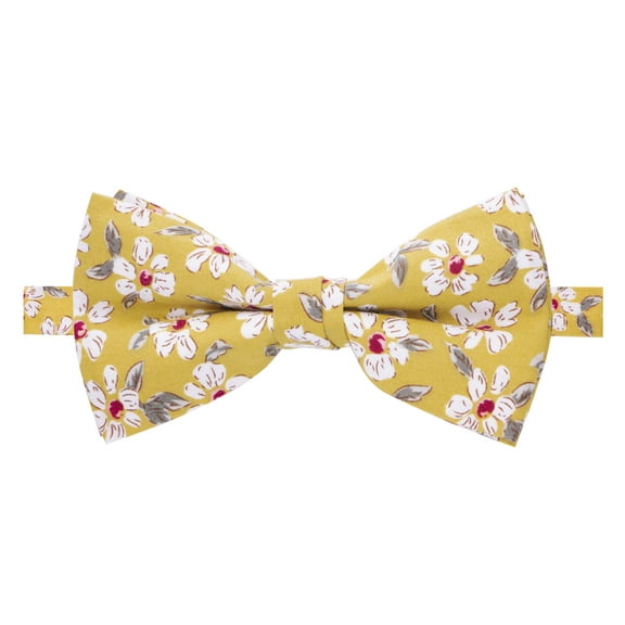 Spring Notion Men's Cotton Floral Print Pre-tied Bow Tie