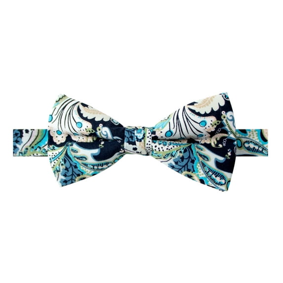 Spring Notion Men's Cotton Floral Print Pre-tied Bow Tie