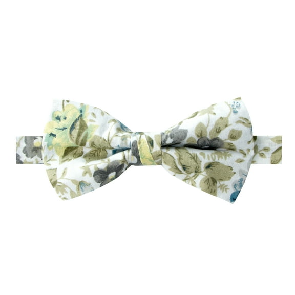 Spring Notion Men's Cotton Floral Print Pre-tied Bow Tie