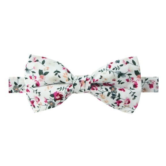 Spring Notion Men's Cotton Floral Print Pre-tied Bow Tie