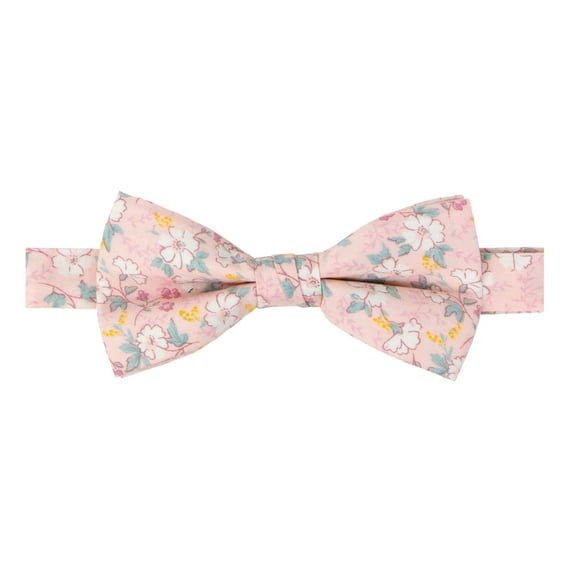 Spring Notion Men's Cotton Floral Print Pre-tied Bow Tie
