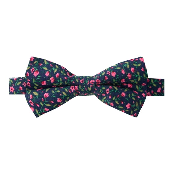 Spring Notion Men's Cotton Floral Print Pre-tied Bow Tie
