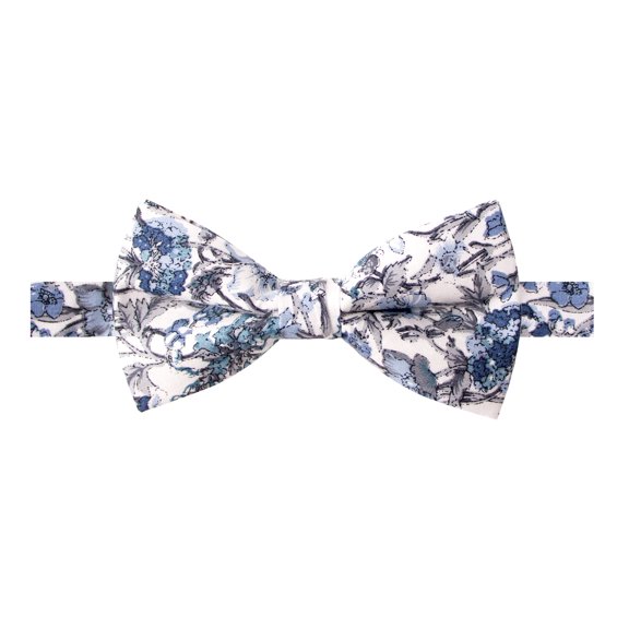 Spring Notion Men's Cotton Floral Print Pre-tied Bow Tie