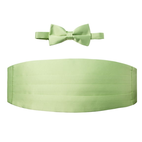 Spring Notion Men's Cummerbund and Bow Tie Set Sage