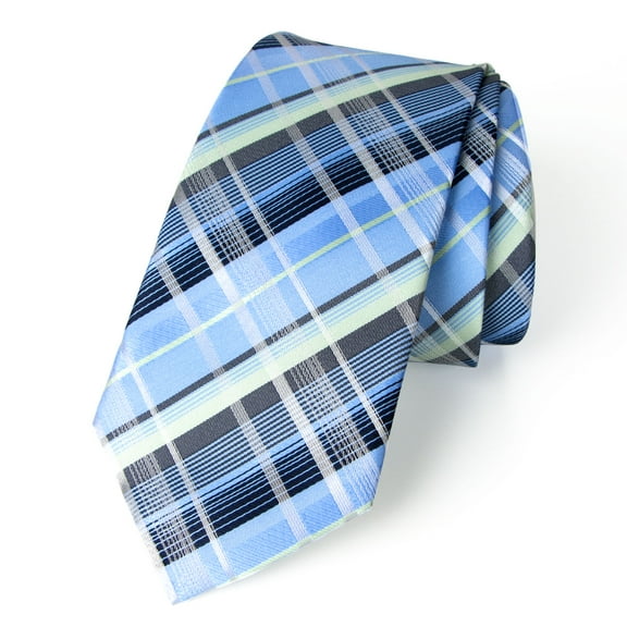 Spring Notion Men's Elegant Fine Tartan Microfiber Woven Tie