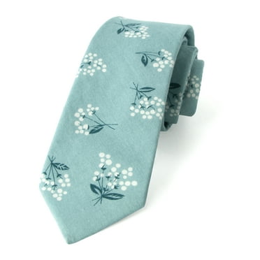 Spring Notion Men's Floral Print Cotton Skinny Tie