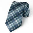 thumbnail image 1 of Spring Notion Men's Geometric Medallion Microfiber Woven Tie, 1 of 2