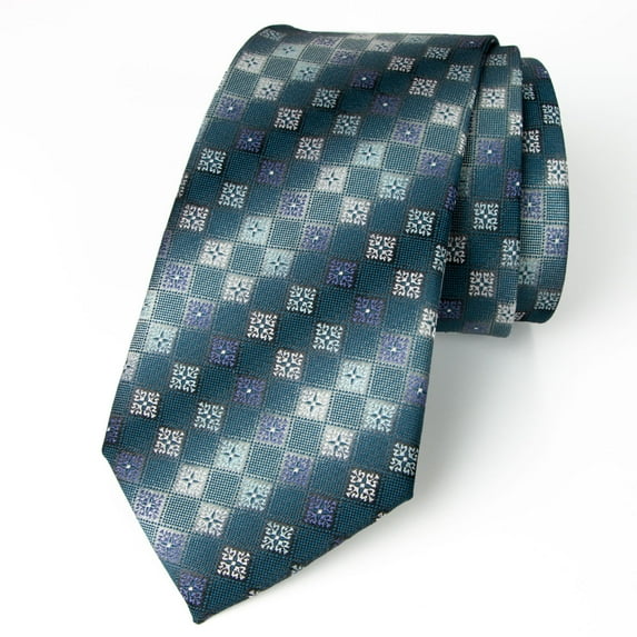 Spring Notion Men's Geometric Medallion Microfiber Woven Tie