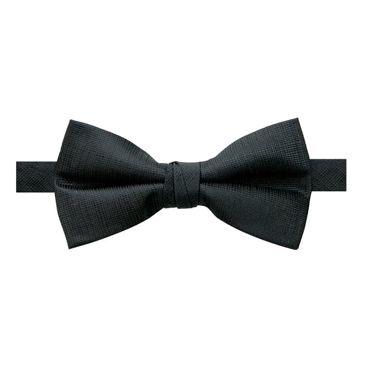 Dark Grey Textured Leather Bow Tie Dark Grey Textured Leather Bow Tie