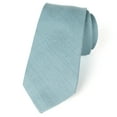thumbnail image 1 of Spring Notion Men's Linen Blend Skinny Necktie Teal, 1 of 3
