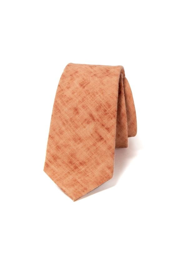 Men's Mottled Linen Skinny Necktie