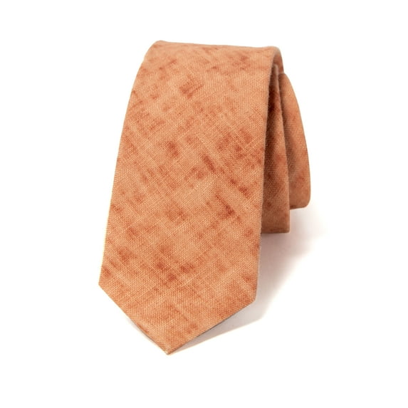 Spring Notion Men's Mottled Linen Skinny Necktie