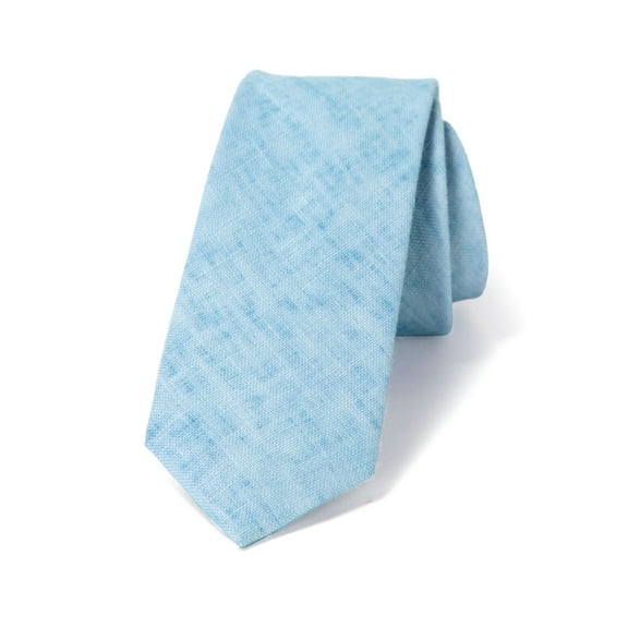 Spring Notion Men's Mottled Linen Skinny Necktie