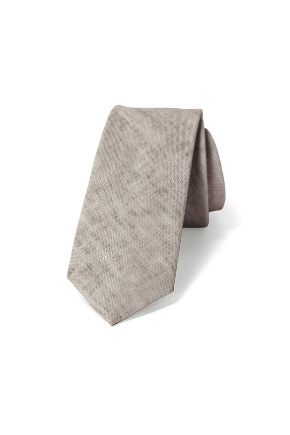 Men's Mottled Linen Skinny Necktie