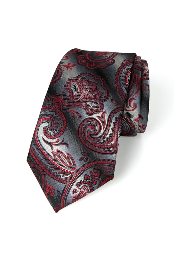 Men's Paisley Pattern Gradient Microfiber Woven Tie