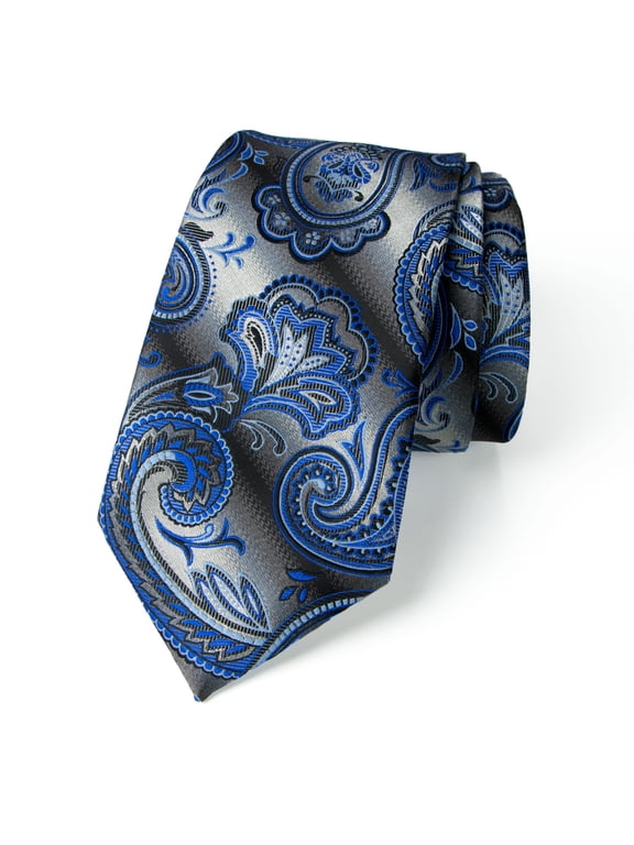 Men's Paisley Pattern Gradient Microfiber Woven Tie