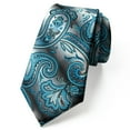 thumbnail image 1 of Spring Notion Men's Paisley Pattern Gradient Microfiber Woven Tie, 1 of 3