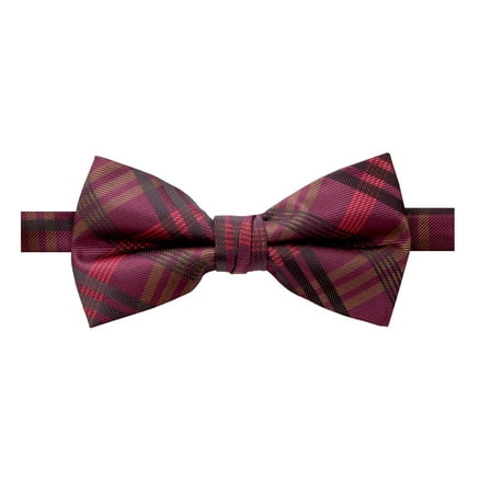 Spring Notion Men's Plaid Woven Bow Tie