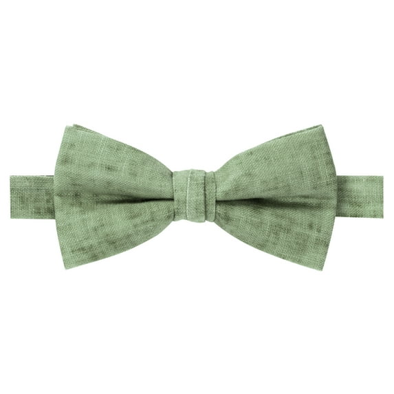 Spring Notion Men's Pre-tied Mottled Linen Bow Tie