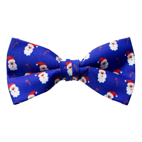 Spring Notion Men's Printed Microfiber Christmas Theme Pretied Bow Tie