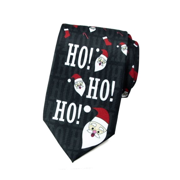 Spring Notion Men's Printed Microfiber Christmas Theme Tie