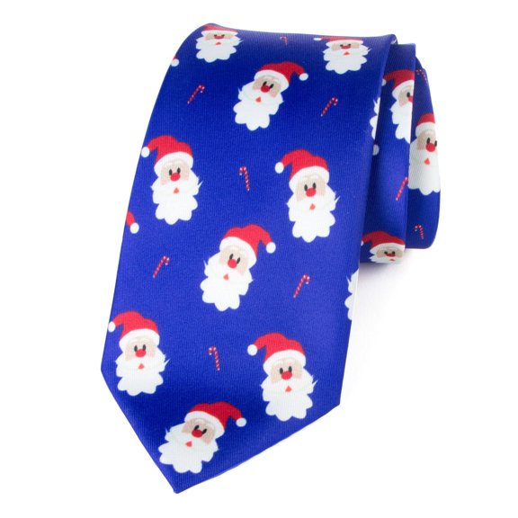 Spring Notion Men's Printed Microfiber Christmas Theme Tie