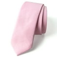 thumbnail image 1 of Spring Notion Men's Solid Color Chambray Cotton Skinny Tie, 1 of 2