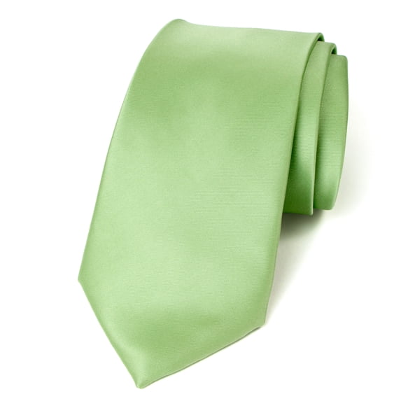 Spring Notion Men's Solid Color Satin Microfiber Tie