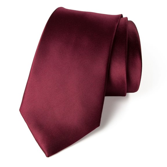 Spring Notion Men's Solid Color Satin Microfiber Tie