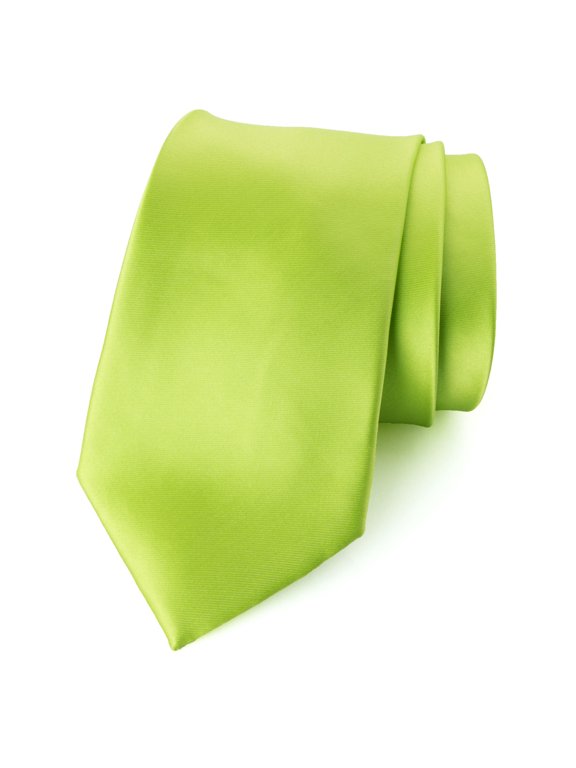 Men's Solid Color Satin Microfiber Tie