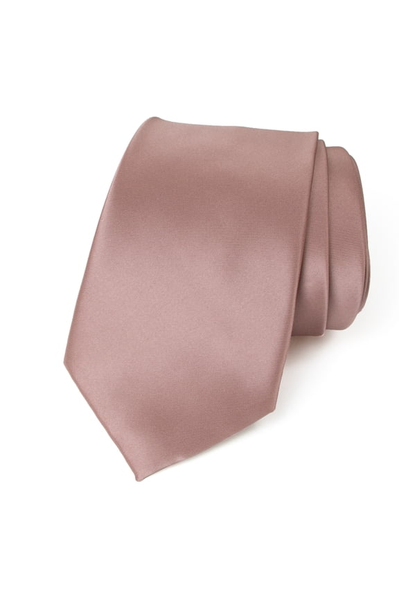 Men's Solid Color Satin Microfiber Tie