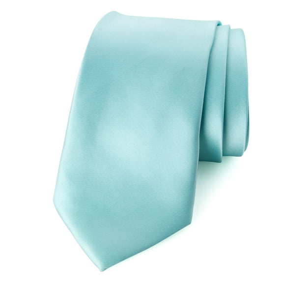 Spring Notion Men's Solid Color Satin Microfiber Tie