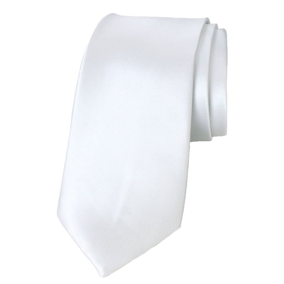 Spring Notion Men's Solid Color Satin Microfiber Tie