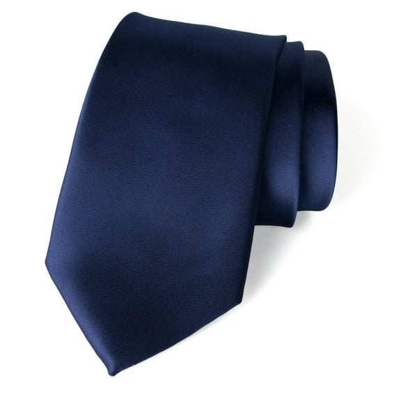 Spring Notion Men's Solid Color Satin Microfiber Tie