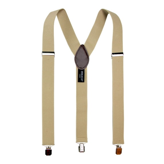 Spring Notion Men's Solid Color Suspenders