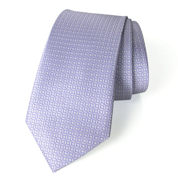 Spring Notion Men's Textured Solid Color Microfiber Woven Tie, Lilac