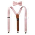 thumbnail image 1 of Spring Notion Mens' Linen Blend Suspenders and Bow Tie Set for Groomsmen Wedding, 1 of 1