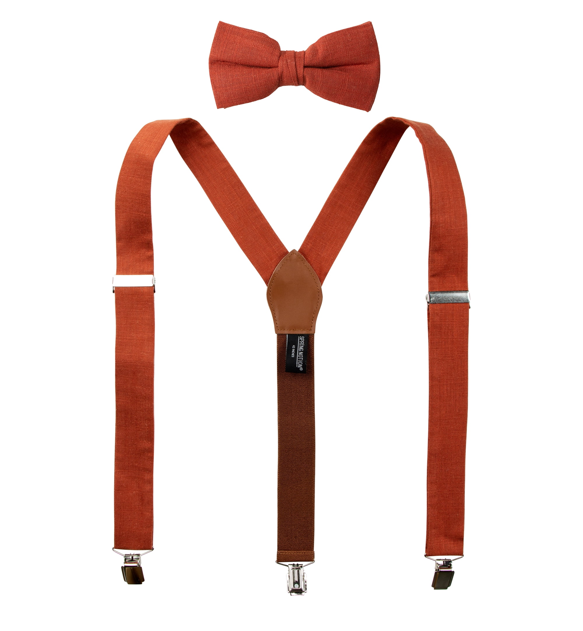 Easter Formal Party Accessories Spring Notion Men's Mottled Linen Suspenders  \u0026 Bow Tie Set - Formal Wedding Accessories Men's Wedding Suspenders, image size:2000x2162