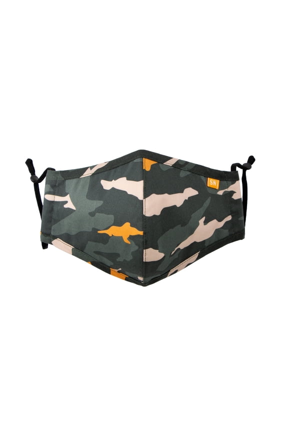 Reusable Washable Camouflage Cotton Cloth Face Mask for Adults and Kids Teal Medium