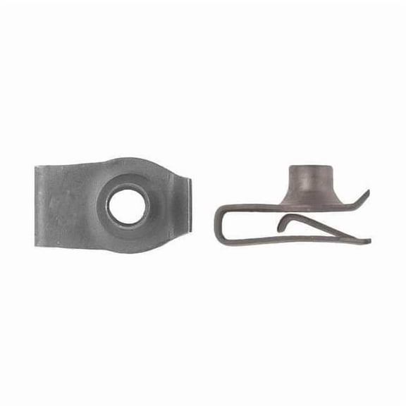 Spring Nut, M6-1.00, U Shape, Steel, Phosphate Finish, 25 PK 5596PK