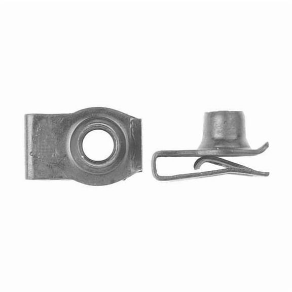 Spring Nut, M8-1.25, U Shape, Steel, Phosphate Finish, 25 PK 5560PK