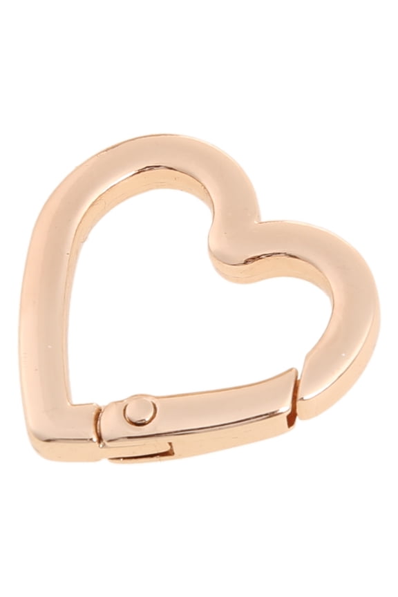 Spring O Ring,Round Carabiner Snap Clip Triggers Spring Keyring Buckle,O Ring for Bags,Purses Heart Shape