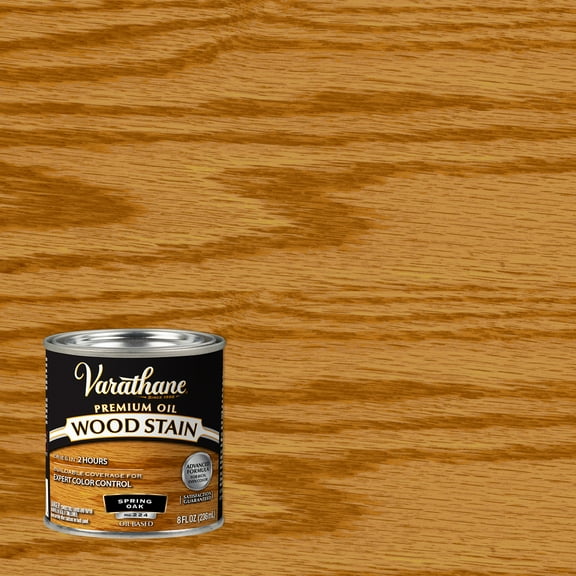 4 Pack, Spring Oak, Varathane Premium Oil-Based Interior Wood Stain-211792, Half Pint