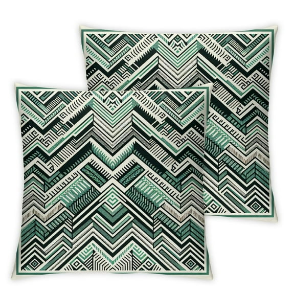 Spring Outdoor Green Decorative Throw Pillow Covers Sage Green Olive Green Cases Cushion Home Decor Accent Square Patio Couch Sofa,Lime Green Geometric