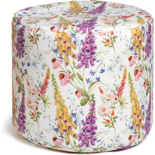 Spring Outdoor Ottoman, English Garden