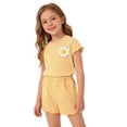 thumbnail image 1 of Spring Outfits for Girls Size 9T-10T Fashion Print Short Sleeve Top and Shorts Comfy Two Piece Summer Set Girls Summer Clothes, 1 of 3