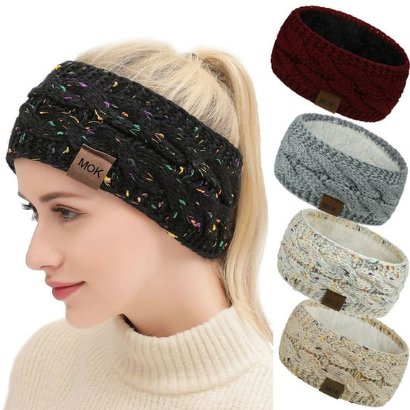 Spring Park Winter Knitted Headband, Soft, Comfortable, Chunky, in Solid, Gray, 1 ct