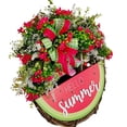 thumbnail image 1 of Spring Pastoral Decorative Wreath Tulip Rose Flower Tree Leaves Holiday Wreaths for Front Door, 1 of 8