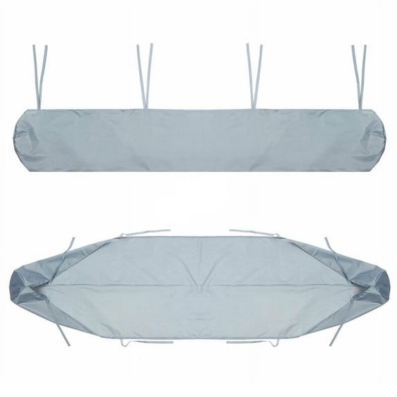 Spring Patio Awning Protector Cover Patio Garden Rain Shed Storage Bag Rain Cover Retractable Roller Shutter Awning Dust Cover Gray 2.5m